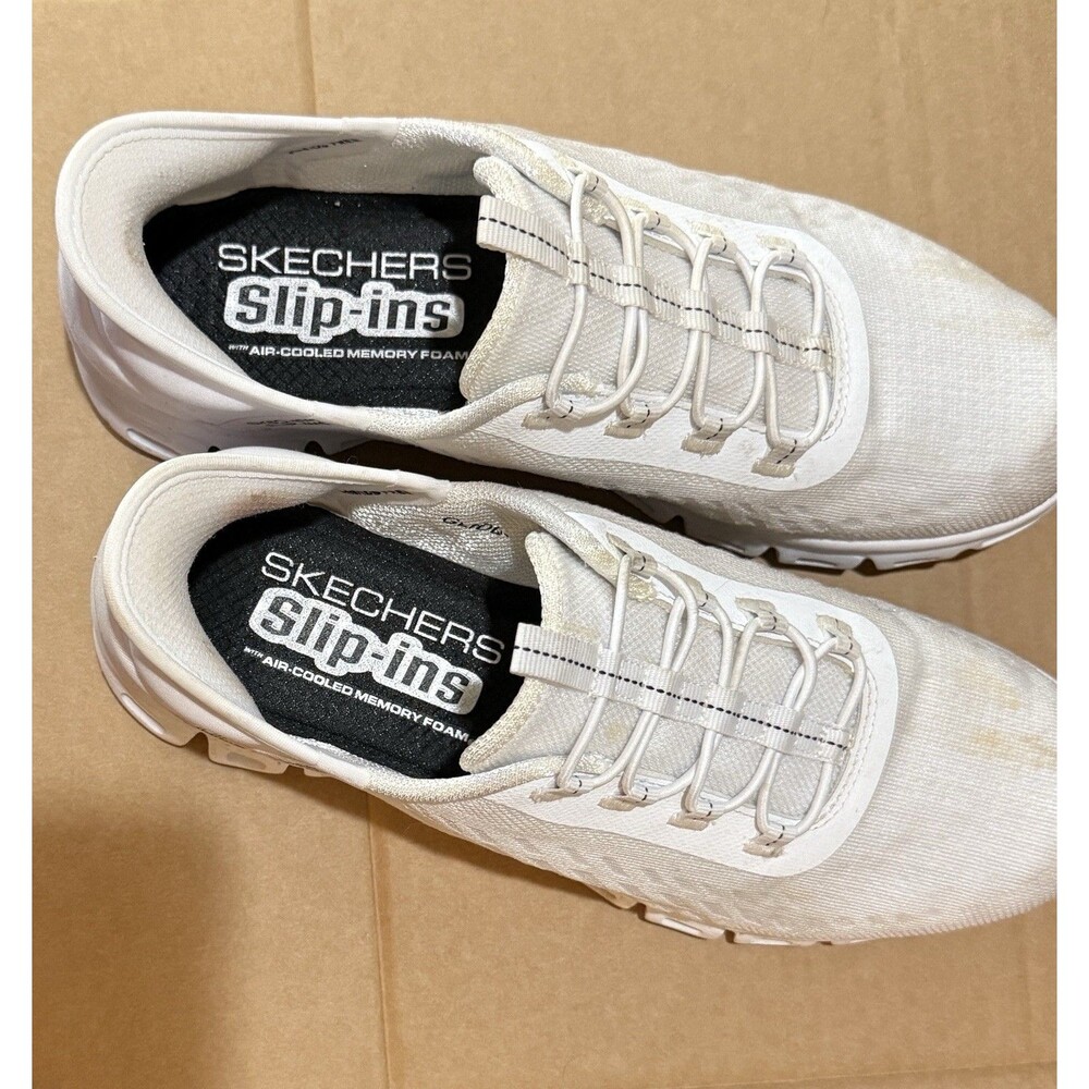 Skechers Hands Free Slip-Ins Women’s Glide Step Tranquility White Size 7.5 - Picture 7 of 7